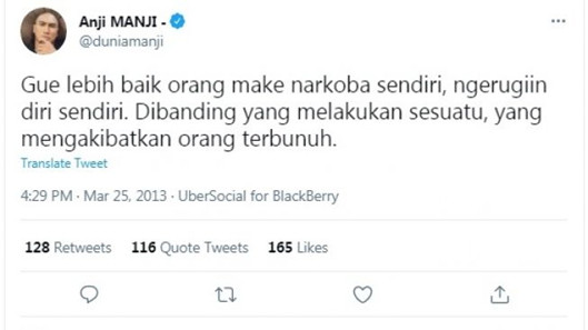 5 Kontroversi yang Pernah Dibuat Anji dari Aktivitasnya di Media Sosial
