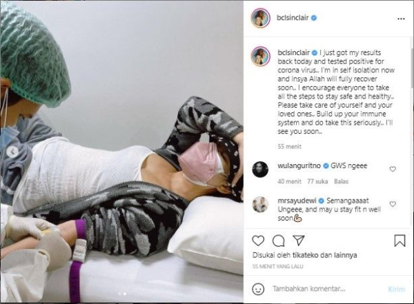 Positif Covid-19, BCL Berpesan Jangan Remehkan Penyakit Ini