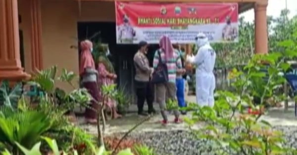 2 Desa di Lampung Selatan Lockdown, Polisi Buka Lapak Vaksinasi