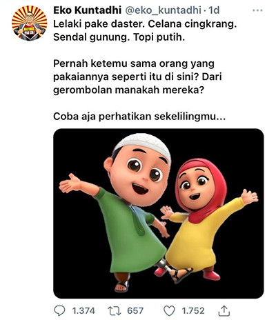 Film Animasi Nussa Disebut Promosikan Taliban, sang Kreator Semprot Pegiat Media Sosial Eko Kuntadhi