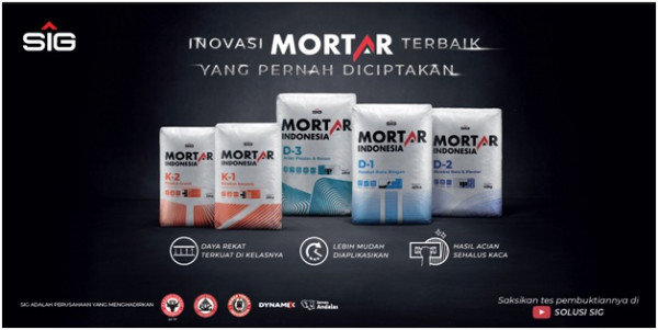 SIG Meluncurkan Inovasi Mortar, Solusi Kebutuhan Bangunan