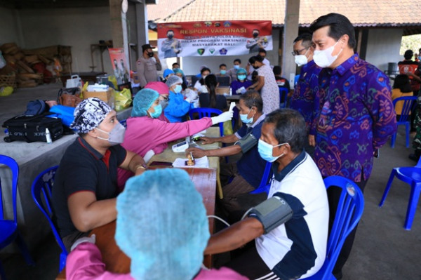 Pemkab Klungkung Percepat Penyelesaian Vaksinasi Covid-19
