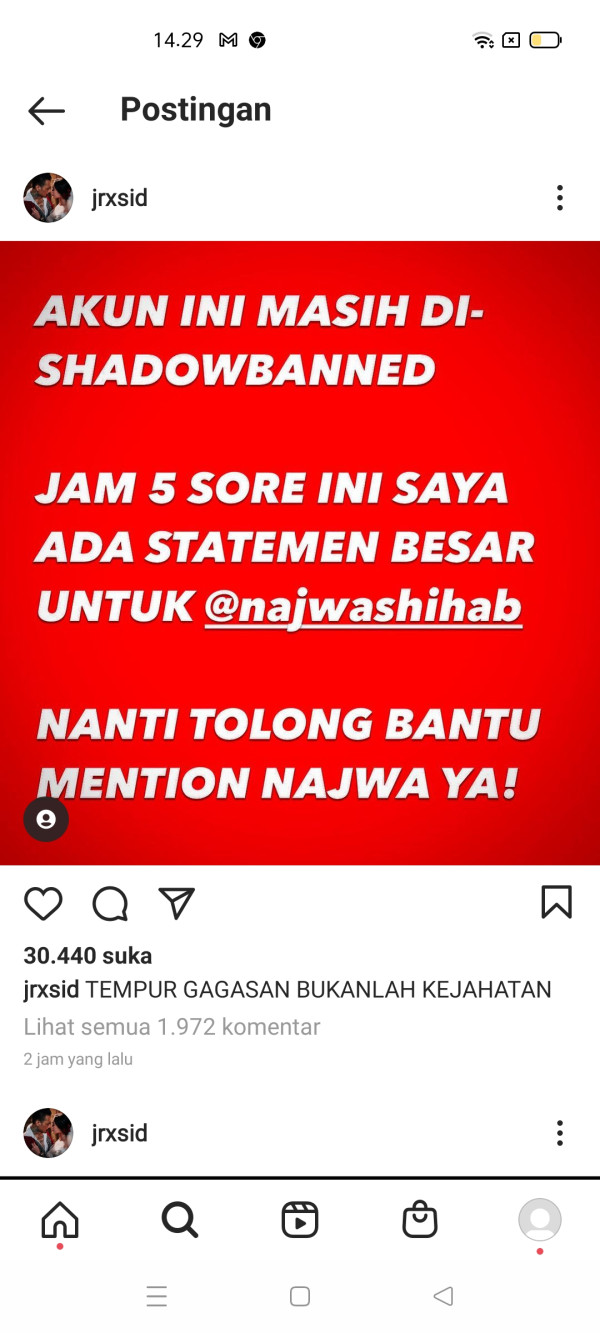 Jerinx SID Sentil Najwa Shihab Sebut Corong Globalis