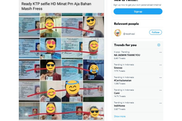 Heboh Foto Selfie KTP Dijual di Internet, Rawan Disalahgunakan Pinjol
