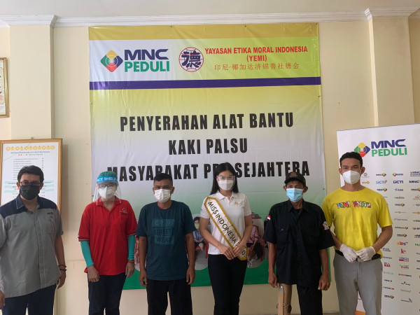 MNC Peduli Bagikan Puluhan Kaki Palsu Gratis di Yayasan Etika Moral Indonesia