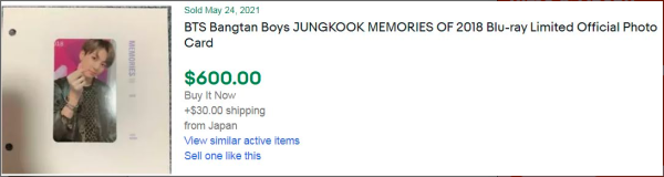 10 Photocard Termahal Jungkook BTS yang Terjual di eBay Tahun ini