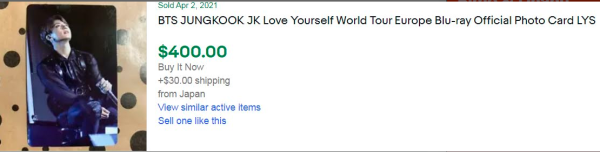 10 Photocard Termahal Jungkook BTS yang Terjual di eBay Tahun ini