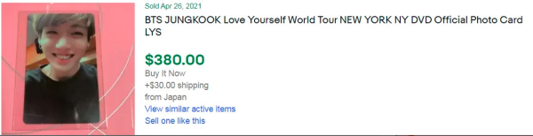 10 Photocard Termahal Jungkook BTS yang Terjual di eBay Tahun ini