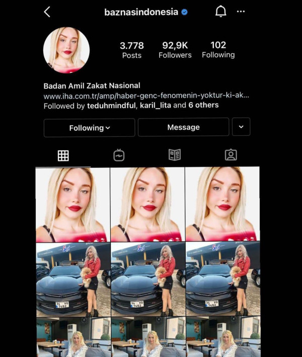 Tampilkan Foto Bule Seksi hingga Kartun, Instagram Baznas Dibajak