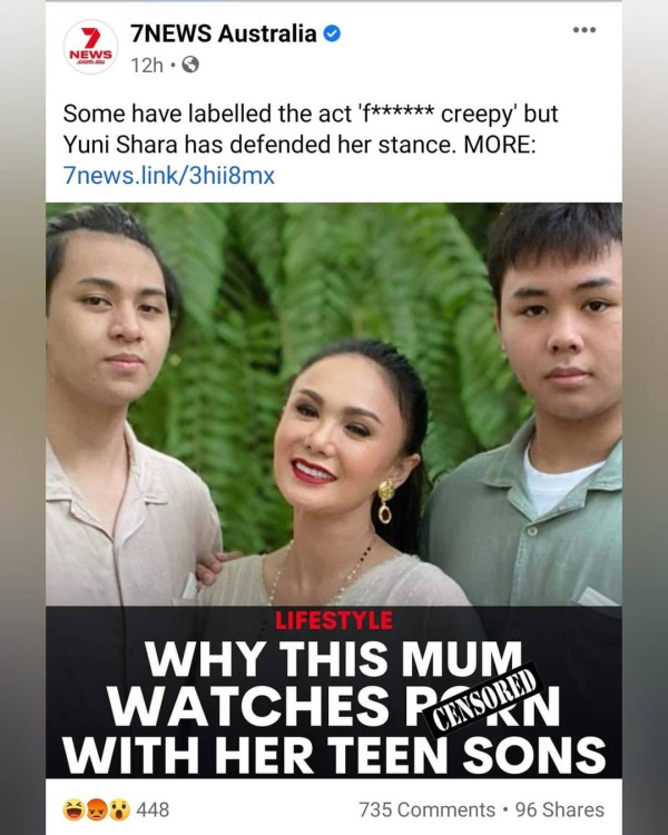 Yuni Shara Disorot Media Inggris Usai Temani Anak Nonton Film Porno