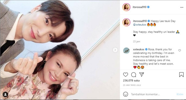 Ucapkan Selamat Ulang Tahun, Rossa Diajak Leeteuk Bertemu