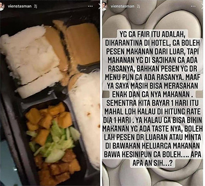 Karantina di Hotel, Ibu Rachel Vennya Keluhkan Kualitas Makanan: Nggak Ada Rasanya