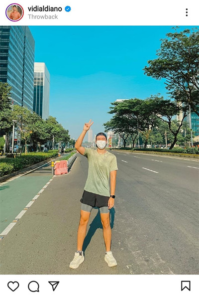 Unggah Foto Olahraga saat Jalanan Jakarta Sepi, Vidi Aldiano Diprotes Netizen