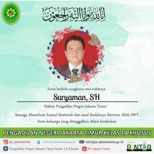 Satu Anggota Majelis Hakim yang Vonis Habib Rizieq Shihab Meninggal Dunia