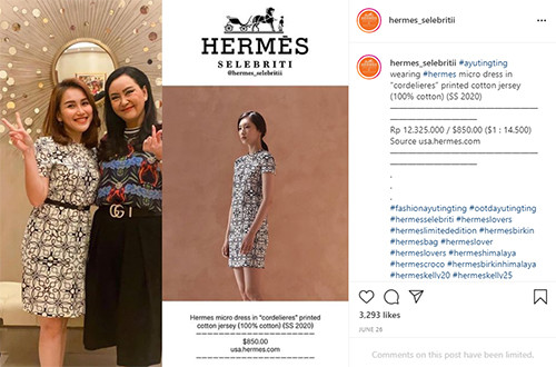 Ayu Ting-Ting Pakai Baju Branded Belasan Juta, Netizen Ramai Berdebat