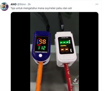 Netizen Ini Beberkan Cara Bedakan Oksimeter Asli dan Palsu, Videonya Viral