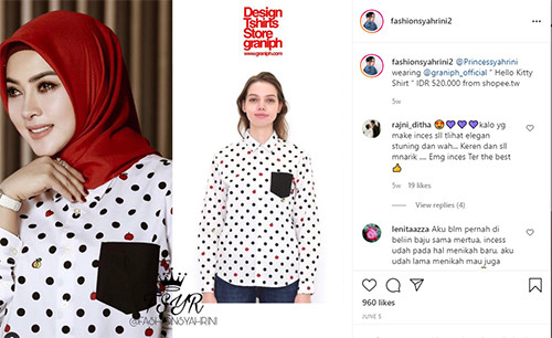 Syahrini Pakai Baju Ratusan Ribu Pemberian Mertua, Netizen: Auranya Tetap Mewah