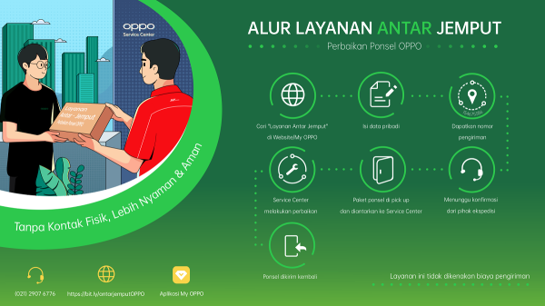 Cara Gunakan Program Antar Jemput Perangkat OPPO Selama PPKM Darurat