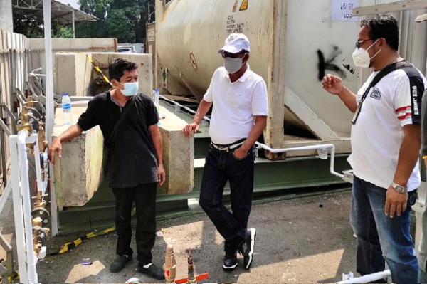 Direktur Pertamina Pantau Kesiapan Pertamedika di RS Darurat Covid-19 Asrama Haji
