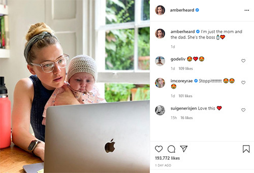 Punya Anak Perempuan, Amber Heard Siap Jadi Ibu sekaligus Ayah