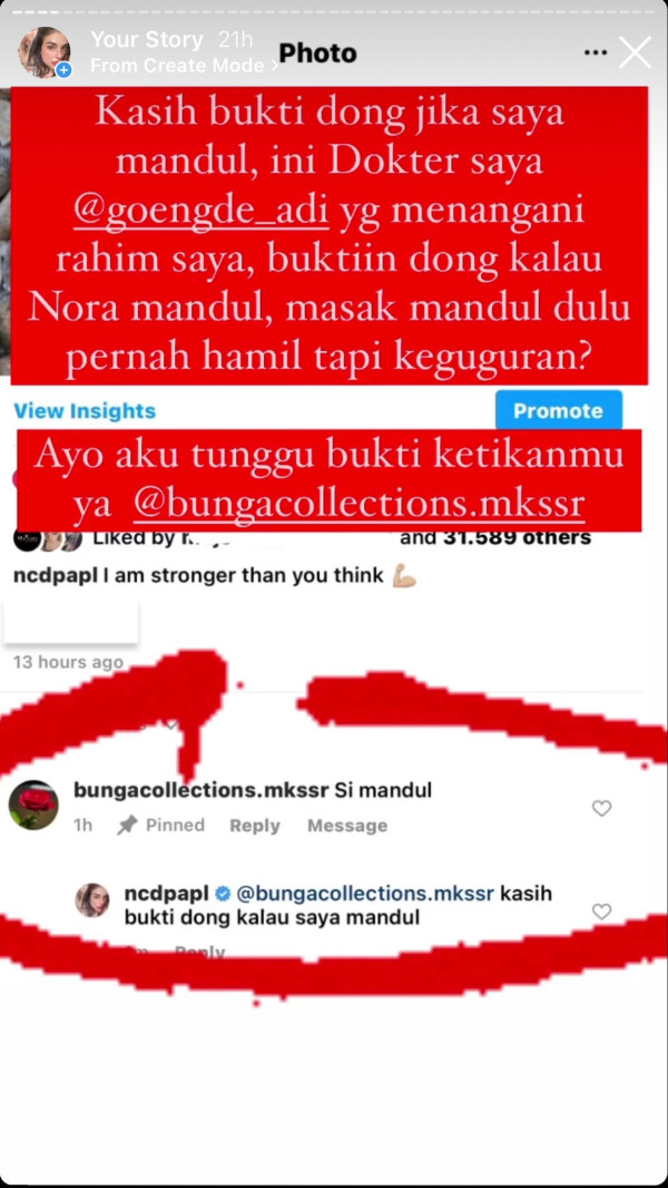 Nora Alexandra Disebut Mandul, Sedih hingga Mau Minum Racun