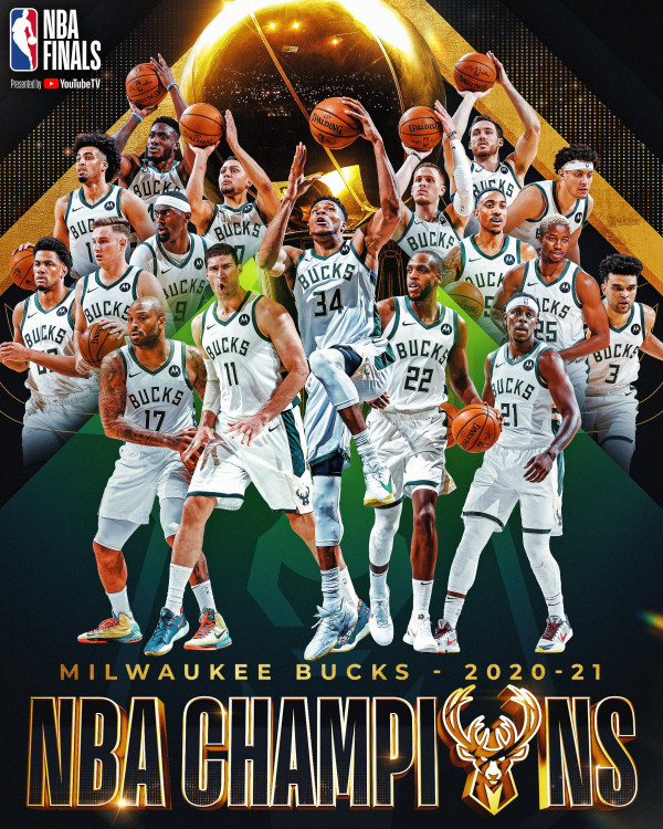 Sejarah! Milwaukee Bucks Juara NBA 2020/2021 Usai Pecundangi Phoenix Suns