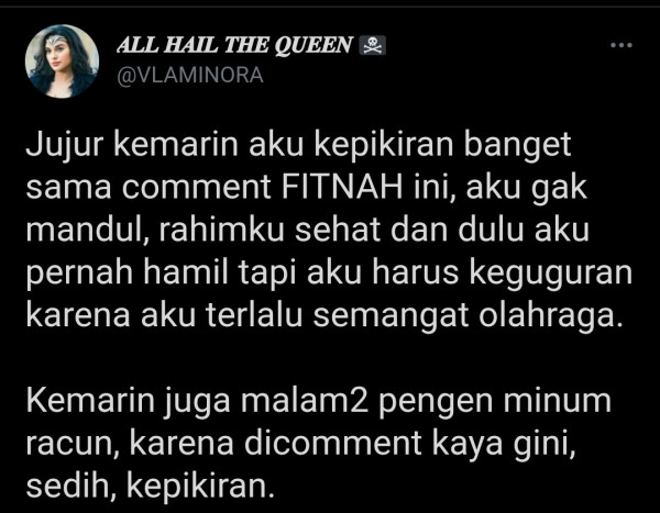 Nora Alexandra Disebut Mandul, Sedih hingga Mau Minum Racun