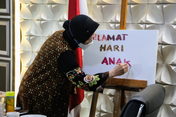 Peringati Hari Anak Nasional, Mensos Ajak Anak-anak Indonesia Tetap Optimis