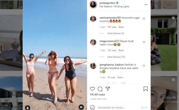 Wulan Guritno Pamer Pakai Bikini, Netizen: Nambah Imun Lagi