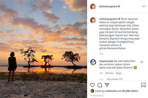 Unggah Foto Wanita Misterius, Nicholas Saputra Sukses Bikin Netizen Cemburu