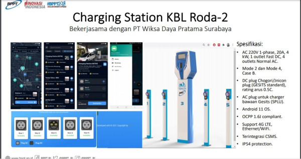 Kabar Baik, Charging Station BPPT Bikin GESITS Lebih Cepat Isi Ulang Baterai
