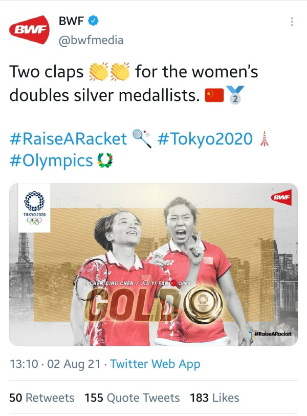 BWF Bikin Blunder Memalukan Saat Posting Hasil Final Ganda Putri