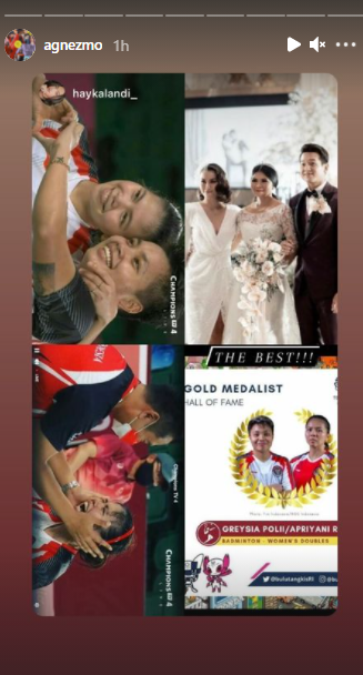 Agnez Mo Bangga Banget Greysia/Apriyani Raih Medali Emas