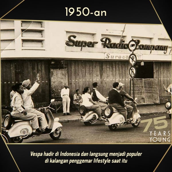 Jelajah Waktu Kiprah Vespa di Indonesia yang Sangat Memesona