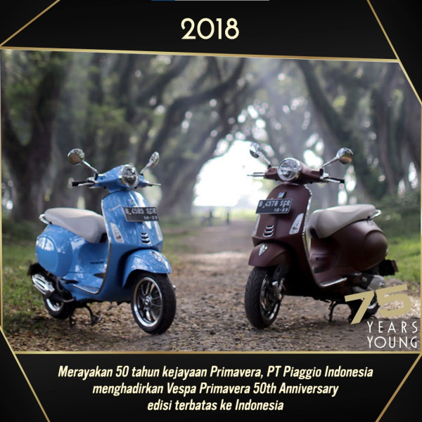 Jelajah Waktu Kiprah Vespa di Indonesia yang Sangat Memesona