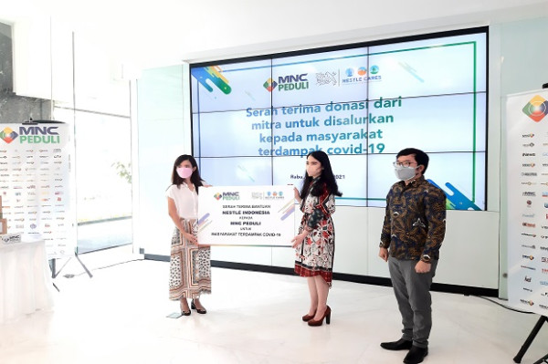 MNC Peduli Terima Donasi dari Nestle untuk Tenaga Kesehatan