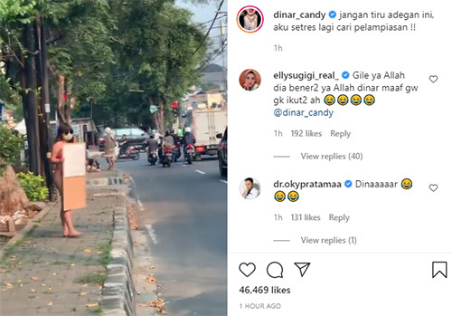 Protes PPKM di Jalan Pakai Bikini, Dinar Candy: Lagi Cari Pelampiasan