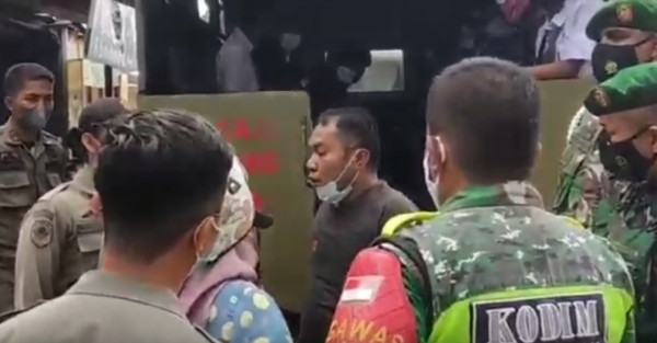 Operasi Yustisi Ricuh, Oknum PNS Tapanuli Selatan Menolak Diangkut Petugas
