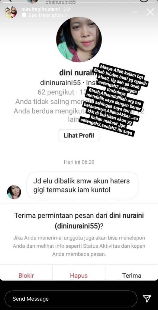 Asisten Ayu Ting Ting Geram Dituduh Jadi Admin Akun Haters Nagita Slavina