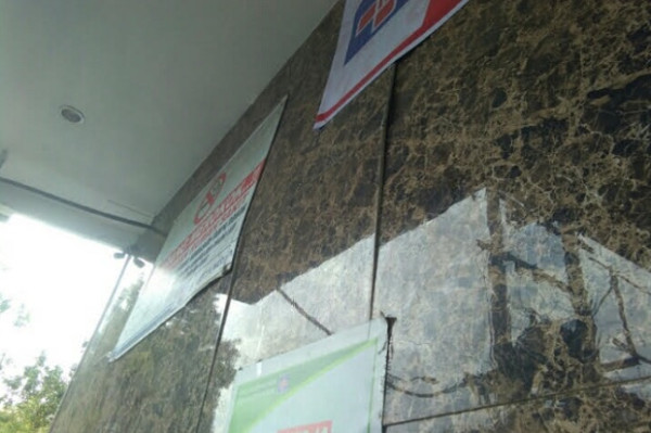 Diguncang Gempa Paluta M5,3, Dinding Luar RS Metta Medika Padangsidimpuan Retak