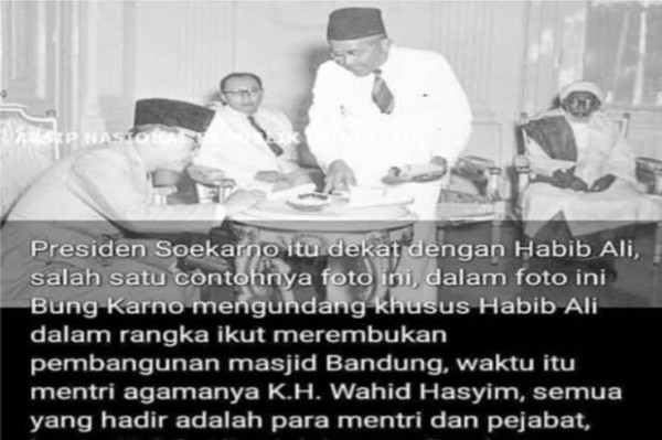 Masjid Kwitang, Saksi Sejarah Kedekatan Soekarno dengan Habib Ali Al-Habsyi (1)