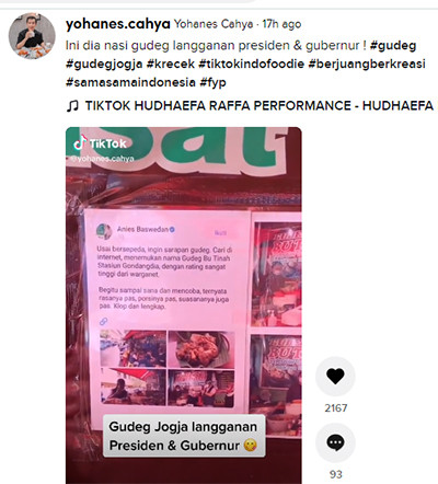 Cicipi Gudeg Legendaris Langganan Gubernur DKI Jakarta hingga Presiden RI