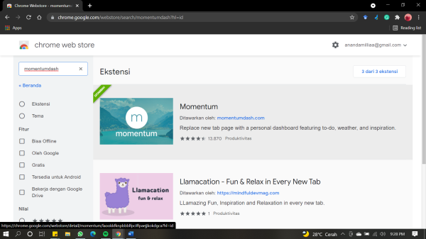 Cara Bikin Tampilan Google Chrome Pakai Aplikasi Momentumdash, Biar Aesthetic!