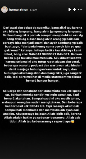 Henny Rahman-Alvin Faiz Nikah Usai Dijodohkan Zikri Daulay