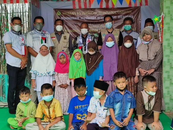 INH Salurkan Hak Anak Yatim Terdampak Covid-19 di Cileungsi Bogor