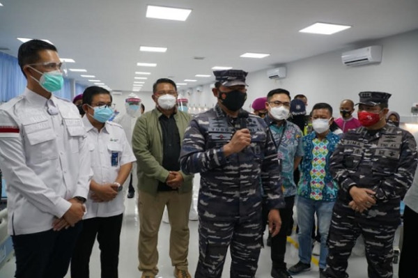 KSAL Yudo Margono Puji Kelengkapan Fasilitas Isoter di Kawasan SIER Surabaya