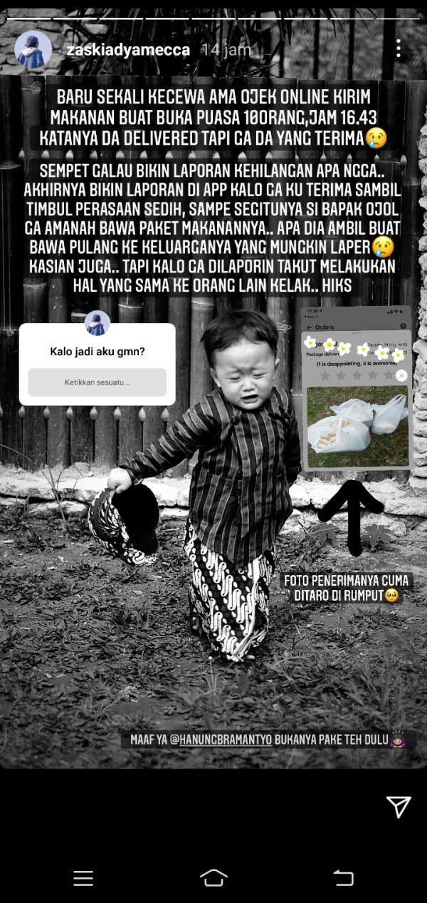 Niat Buka Puasa, Zaskia Adya Mecca Malah Ditipu Ojol