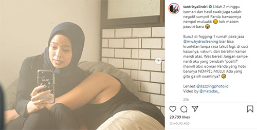 Suami Nempel Terus usai Negatif Covid-19, Tantri Kotak: Nanti Aku yang Positif Hamil