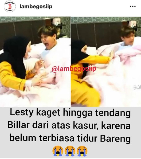Lesti Kejora Masih Canggung Tidur Berdua Rizky Billar, Tega Tendang dari Kasur