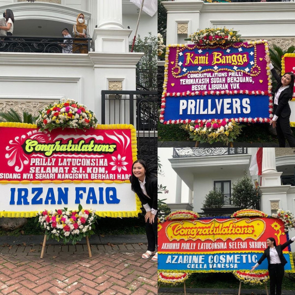 Prilly Latuconsina Jadi Sarjana Ilmu Komunikasi, Selamat!